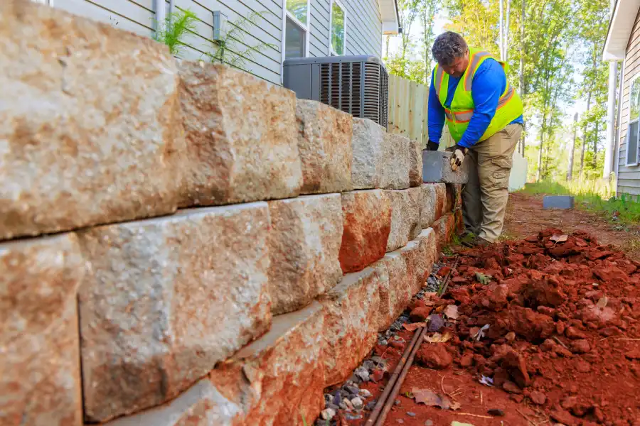 Retaining Wall Installation